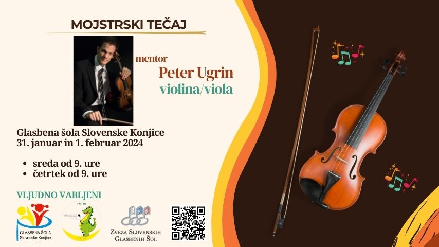 31.1-1.2.2024 - violina/viola mojstrski tečaj - Peter Ugrin